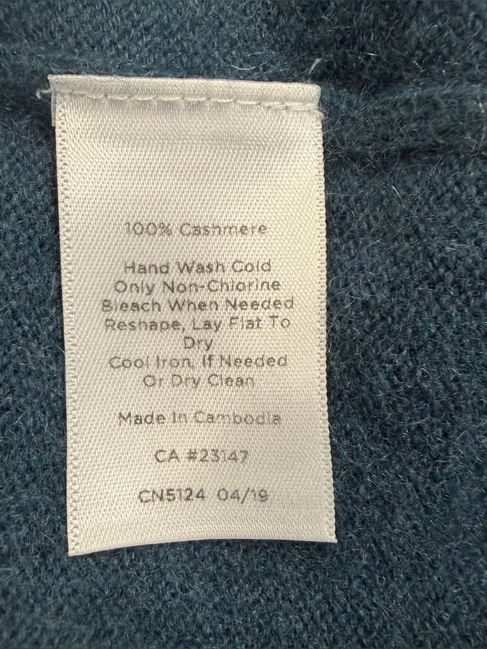 Talbots Pure Cashmere 3/4 Sleeve Sweater, Deep Teal/Blue. Super Soft. Medium - Picture 8 of 12